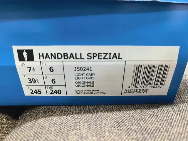 Adidas Spezial Light Gray and Blue Suede Lifestyle Sneakers 22