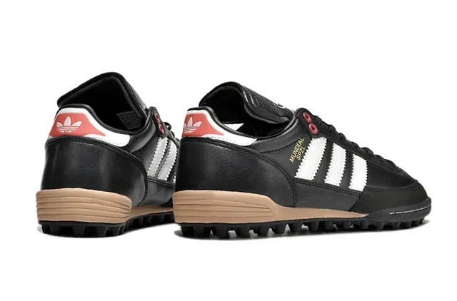 Adidas Spezial Mundial SPZL أسود أبيض أحمر حذاء كرة القدم للعشب الصناعي 5