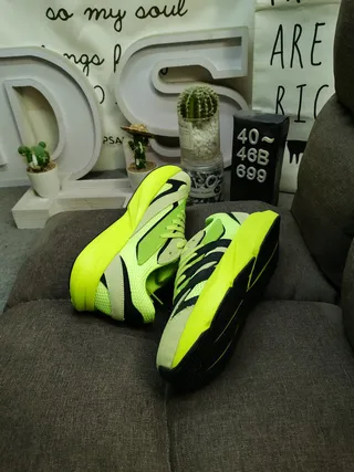 Adidas Spezial Neon Lime Green Black Lifestyle Sneakers 6