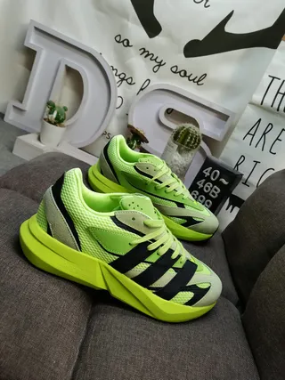 Adidas Spezial Neon Lime Green Black Lifestyle Sneakers 9