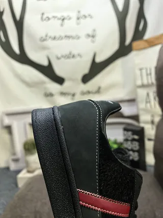 Adidas Superstar Black and Red Lifestyle Sneakers 3