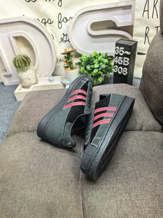 Adidas Superstar Black and Red Lifestyle Sneakers 6