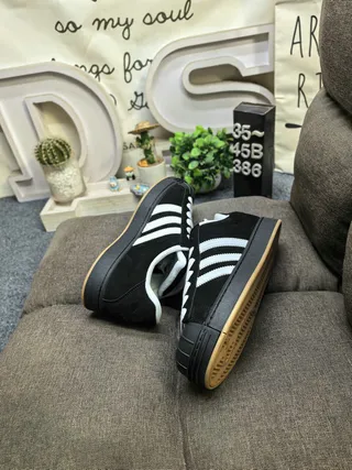 Adidas Superstar Black and White Lifestyle Sneakers 6