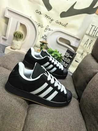 Adidas Superstar Black and White Lifestyle Sneakers 9