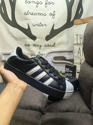 Adidas Superstar Black Silver Lifestyle Sneakers 5