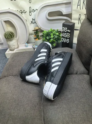 Adidas Superstar Black Silver Lifestyle Sneakers 6