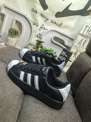 Adidas Superstar Black Silver Lifestyle Sneakers 7
