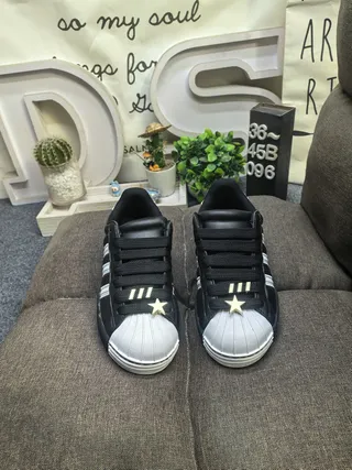 Adidas Superstar Black Silver Lifestyle Sneakers 10