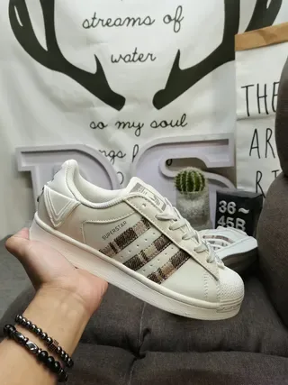 Adidas Superstar Dumbo Collaboration Off-White Mint Green Lifestyle Sneakers 5