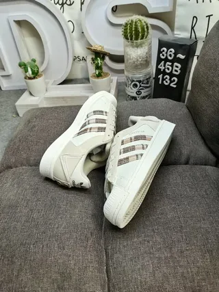 Adidas Superstar Dumbo Collaboration Off-White Mint Green Lifestyle Sneakers 6