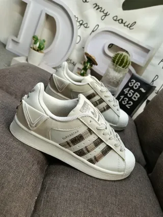 Adidas Superstar Dumbo Collaboration Off-White Mint Green Lifestyle Sneakers 9