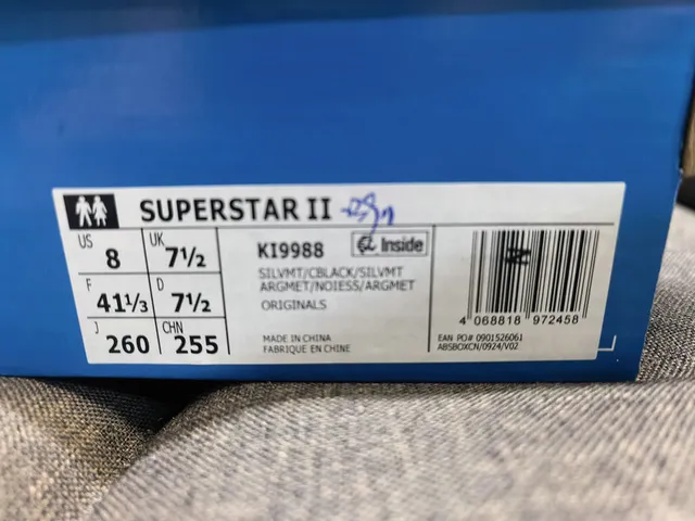 Adidas Superstar Metallic Silver and Black Lifestyle Sneakers 2