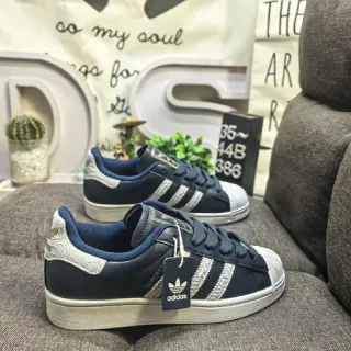 Adidas Superstar Navy and White Lifestyle Sneakers