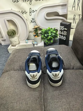 Adidas Superstar Navy and White Lifestyle Sneakers 8