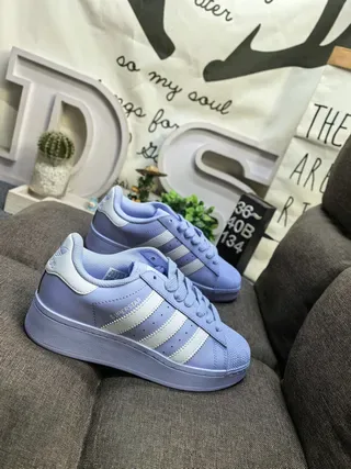 Adidas Superstar Navy Suede White Shell-Toe Lifestyle Sneakers 9