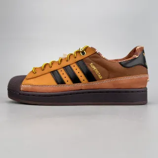 Adidas Superstar Tan and Black Lifestyle Sneakers
