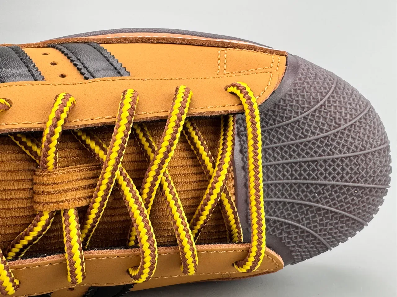 Adidas Superstar Tan and Black Lifestyle Sneakers 2