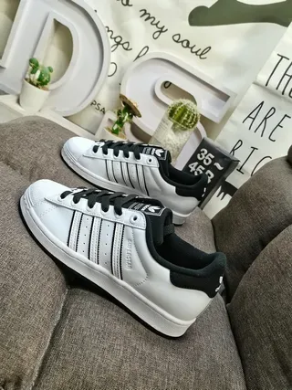 Adidas Superstar White and Black Lifestyle Sneakers 7