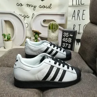 Adidas Superstar White and Black Lifestyle Sneakers