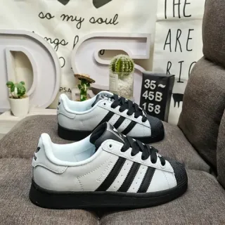 Adidas Superstar White and Black Lifestyle Sneakers