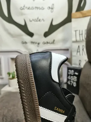 Adidas White Black Low-Top Leather Upper Lifestyle Sneakers 3