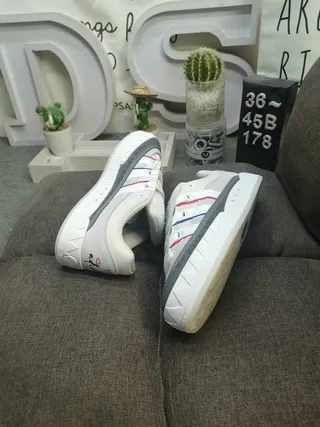 Adidas White Gray Low-Top Lace-Up Mesh And Synthetic Upper Lifestyle Sneakers 6
