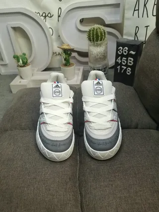 Adidas White Gray Low-Top Lace-Up Mesh And Synthetic Upper Lifestyle Sneakers 10