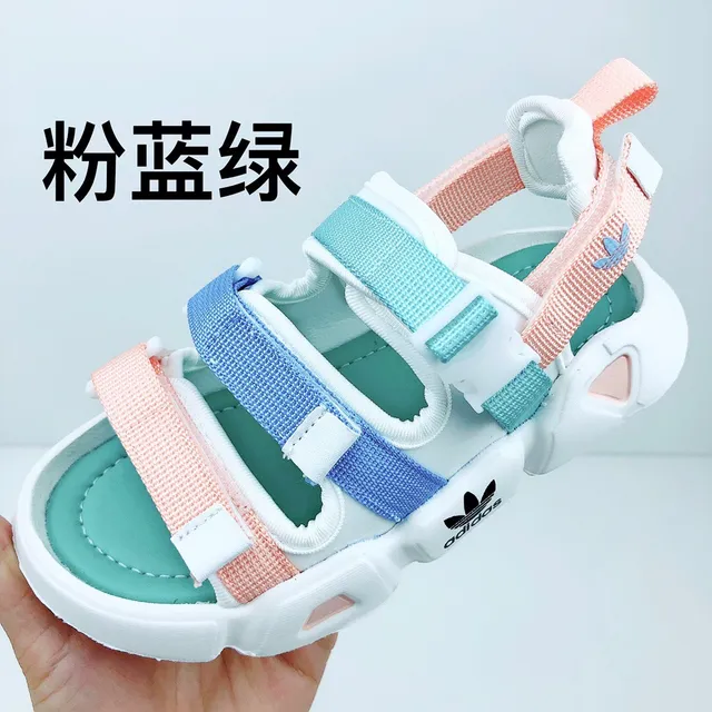 Adidas White Green Multi-Strap Casual Sandals 5