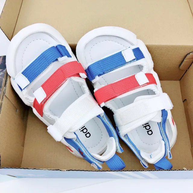 Adidas White Green Multi-Strap Casual Sandals 15