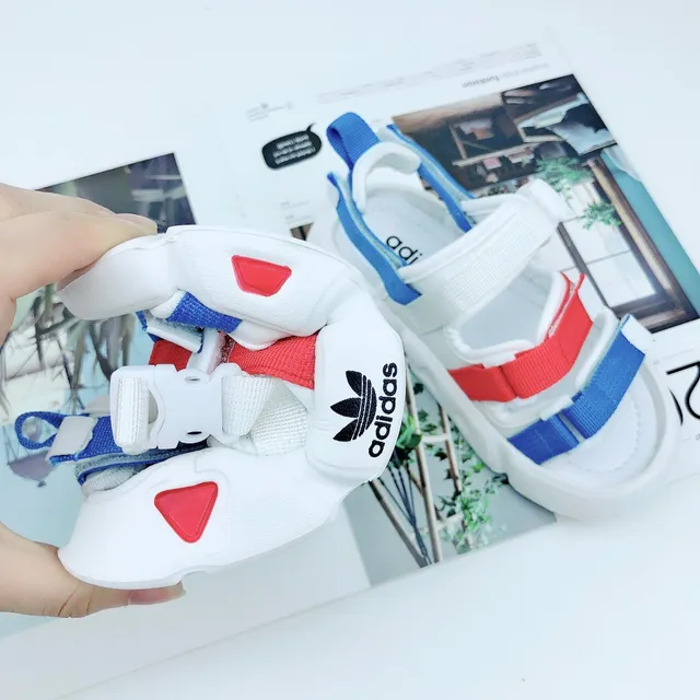 Adidas White Green Multi-Strap Casual Sandals 17