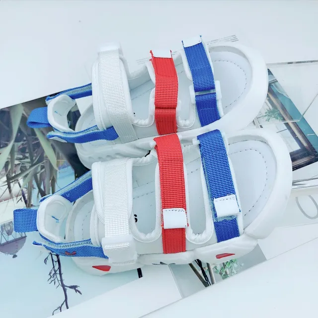 Adidas White Green Multi-Strap Casual Sandals 18