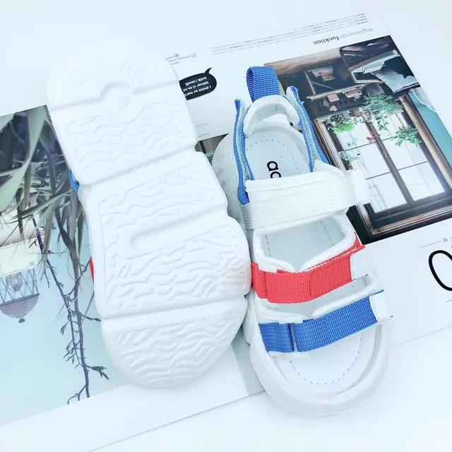 Adidas White Green Multi-Strap Casual Sandals 19