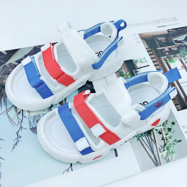 Adidas White Green Multi-Strap Casual Sandals 20