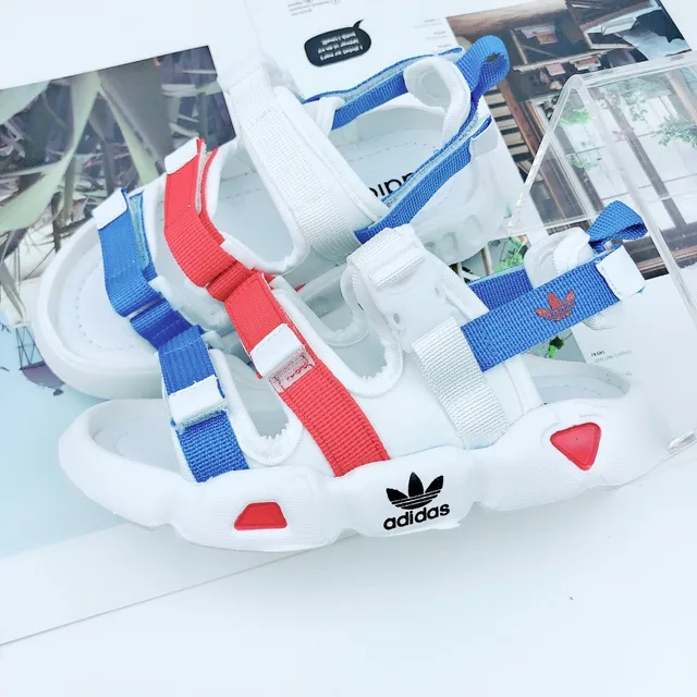 Adidas White Green Multi-Strap Casual Sandals 21