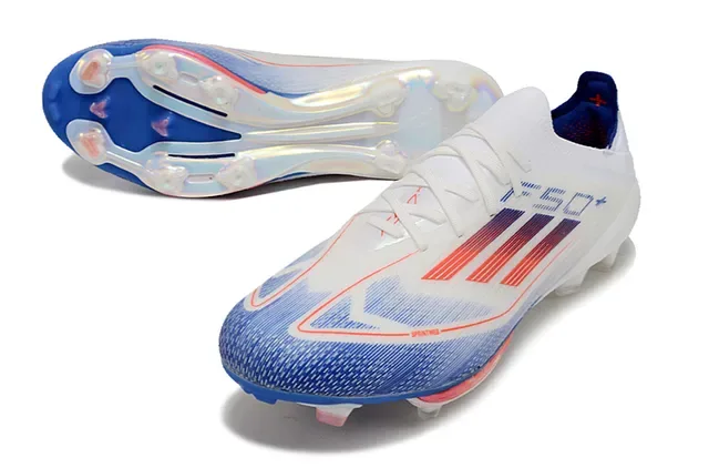 Adidas Zapatos de Fútbol Blanco Naranja Low-Cut Sintético Agarre Texturizado Forefoot Firm-Ground 11
