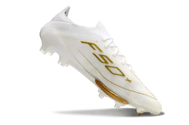 Adidas Zapatos de Fútbol Blanco Naranja Low-Cut Sintético Agarre Texturizado Forefoot Firm-Ground 16