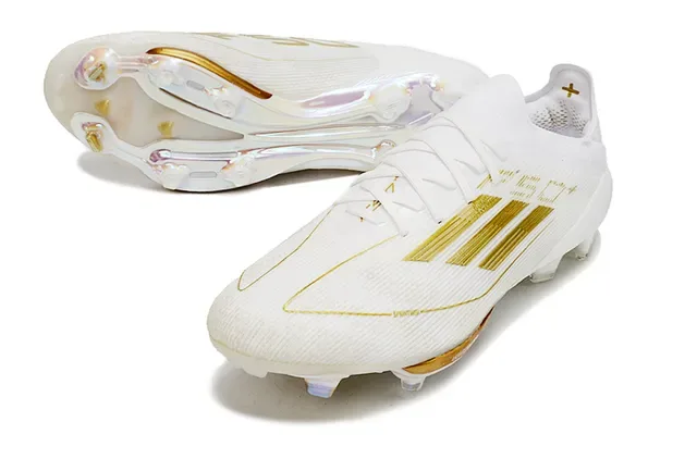 Adidas Zapatos de Fútbol Blanco Naranja Low-Cut Sintético Agarre Texturizado Forefoot Firm-Ground 18