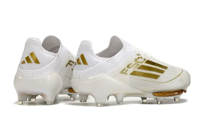 Adidas Zapatos de Fútbol Blanco Naranja Low-Cut Sintético Agarre Texturizado Forefoot Firm-Ground 19