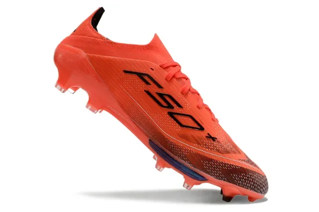 Adidas Zapatos de Fútbol Blanco Naranja Low-Cut Sintético Agarre Texturizado Forefoot Firm-Ground 23