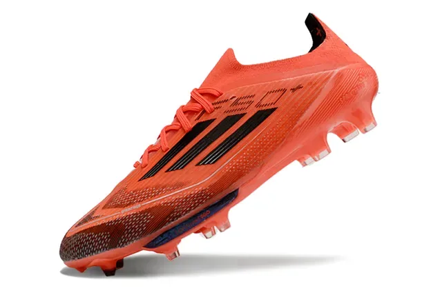 Adidas Zapatos de Fútbol Blanco Naranja Low-Cut Sintético Agarre Texturizado Forefoot Firm-Ground 24