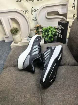 Adidas White Purple Knit Upper Translucent Striped Cage Lifestyle Sneakers 14