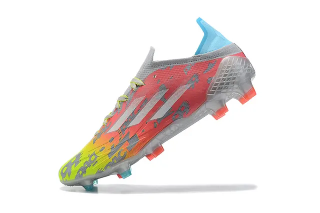 Adidas X Multicolor Low-Cut Knit Upper Asymmetric Lacing Firm-Ground Soccer Shoes 4