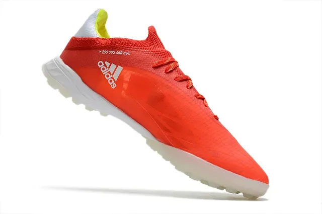 Adidas X Rouge Blanc Low-Cut Upper Synthétique Maille Turf Chaussures de Football 2