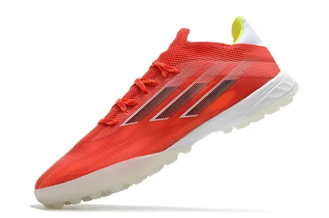 Adidas X Rouge Blanc Low-Cut Upper Synthétique Maille Turf Chaussures de Football 3