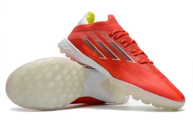 Adidas X Rouge Blanc Low-Cut Upper Synthétique Maille Turf Chaussures de Football 4