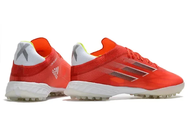 Adidas X Rouge Blanc Low-Cut Upper Synthétique Maille Turf Chaussures de Football 5