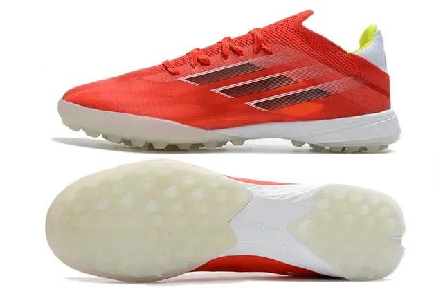 Adidas X Rouge Blanc Low-Cut Upper Synthétique Maille Turf Chaussures de Football 6