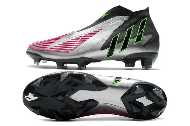 Adidas X Speedflow Preto Prata Verde Neon Rosa Solo Firme Sapatos de Futebol 2