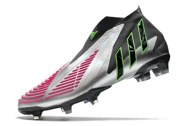 Adidas X Speedflow Preto Prata Verde Neon Rosa Solo Firme Sapatos de Futebol 4