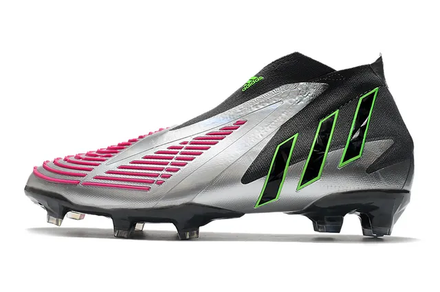 Adidas X Speedflow Preto Prata Verde Neon Rosa Solo Firme Sapatos de Futebol 5